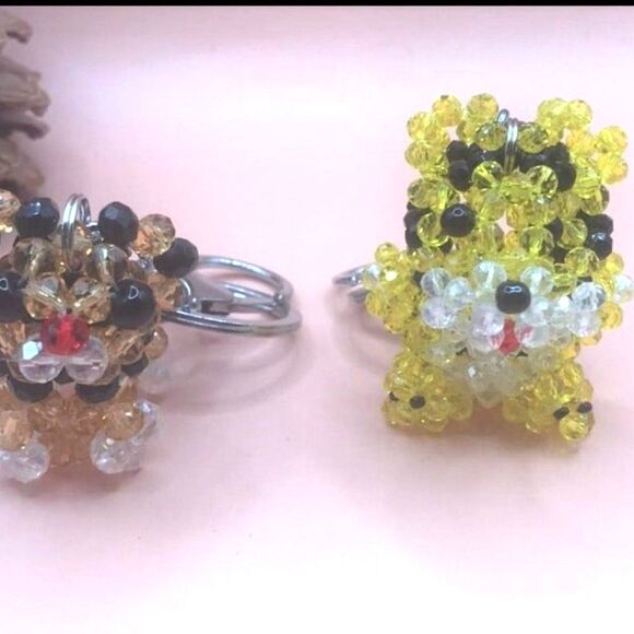 Crystal Beaded Tiger Keychain/Purse Charm - NWOT - Picture 4 of 8